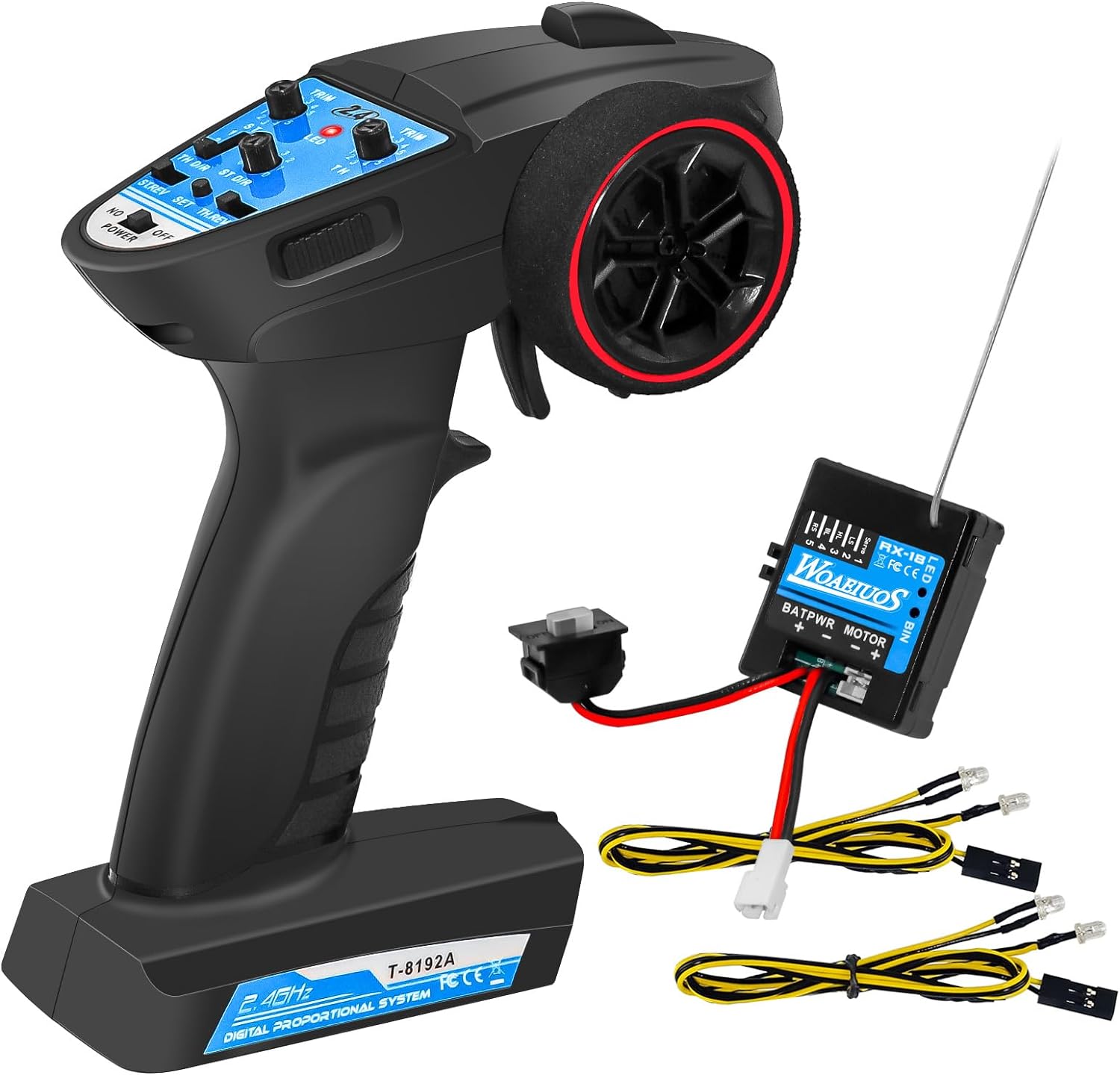 Amazon.com: WOAEIUOS 2 in 1 ESC & Receiver with 2.4G RC